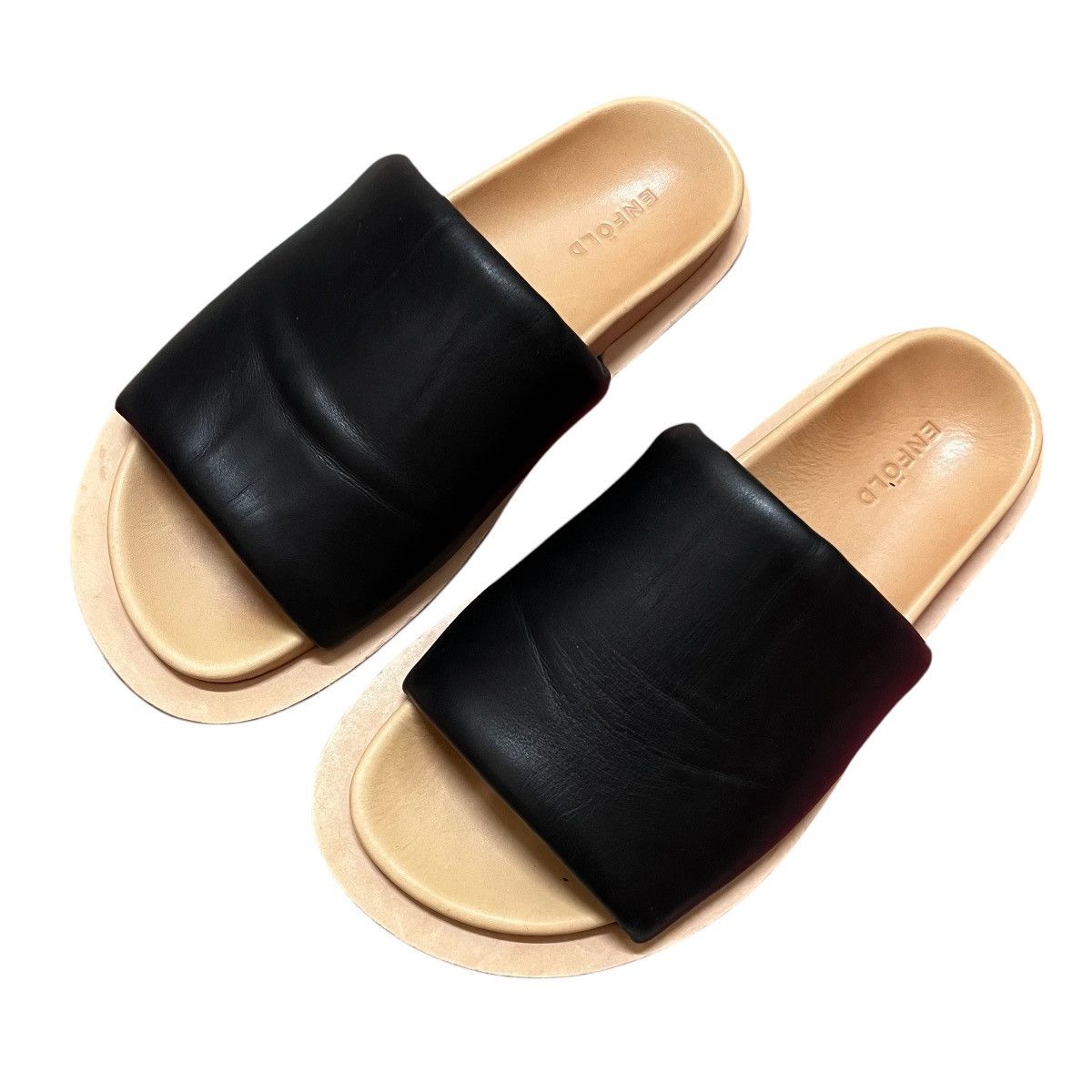Designer × Japanese Brand Authentic Enfold Style Leather Sandal Size US 6.5 / EU 39-40 - 2 Thumbnail