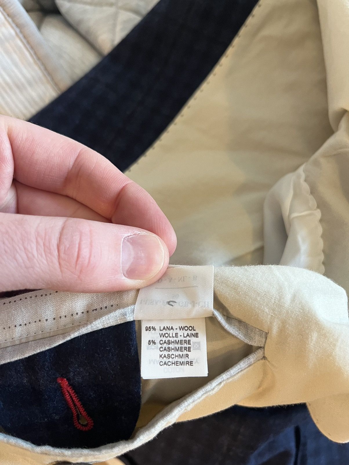 Brunello Cucinelli Stunning Brunello Cucinelli Blazer, Wool-Cashmere Navy check Size 50R - 5 Thumbnail