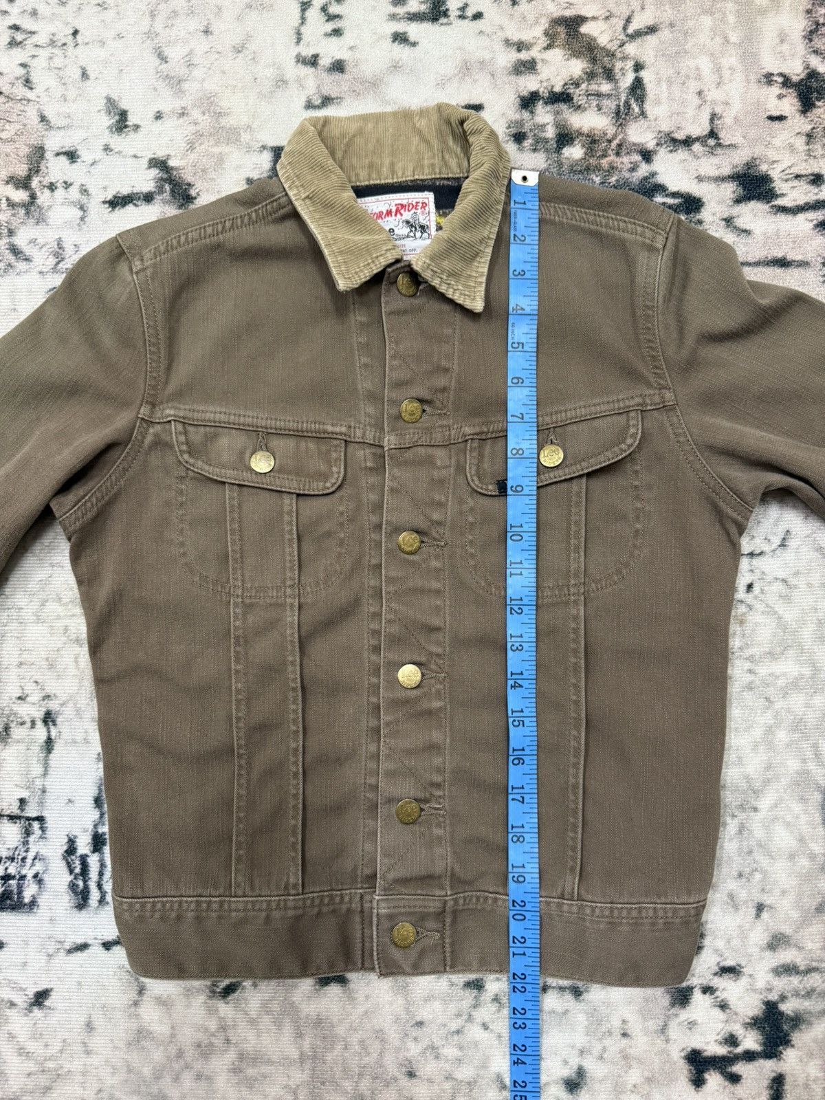 Lee Vintage 90s Lee rider Reproduction Brown Trucker Jacket Size US XS / EU 42 / 0 - 15 Thumbnail