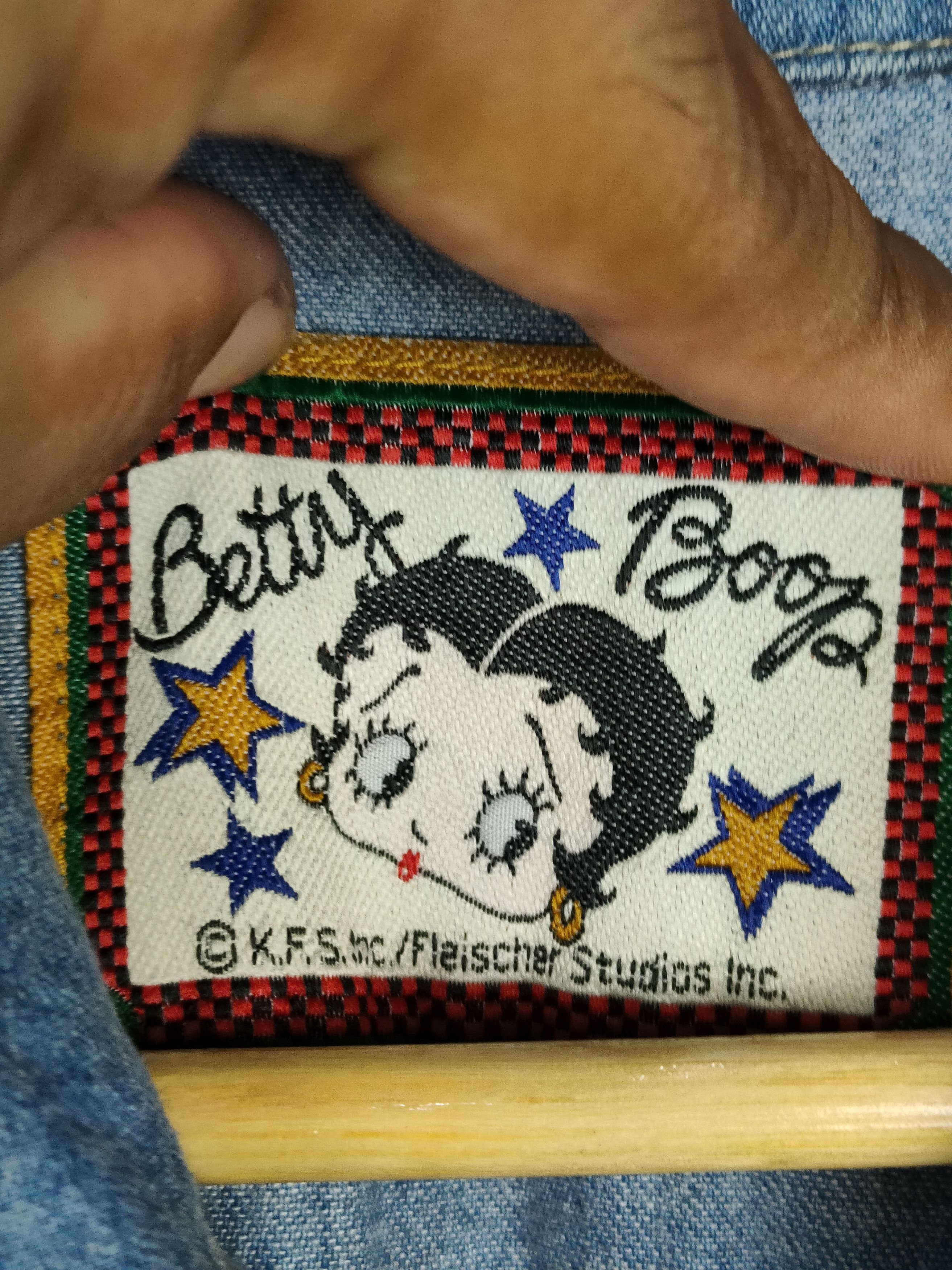 Designer × Vintage Vintage Betty Boop Denim Jacket Size M / US 6-8 / IT 42-44 - 4 Thumbnail