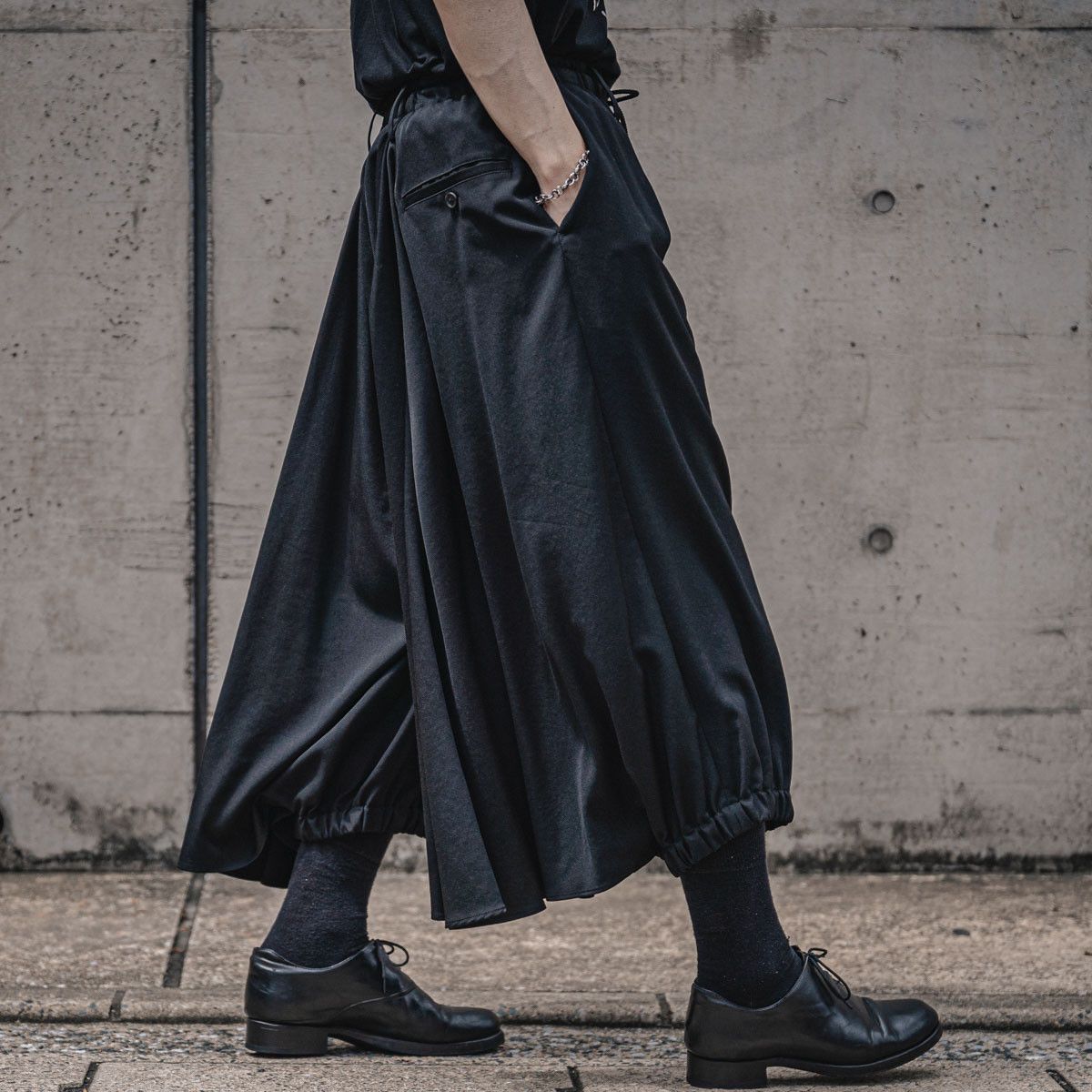Yohji Yamamoto Pour Homme - CELLULOSE TWILL CROW PANTS