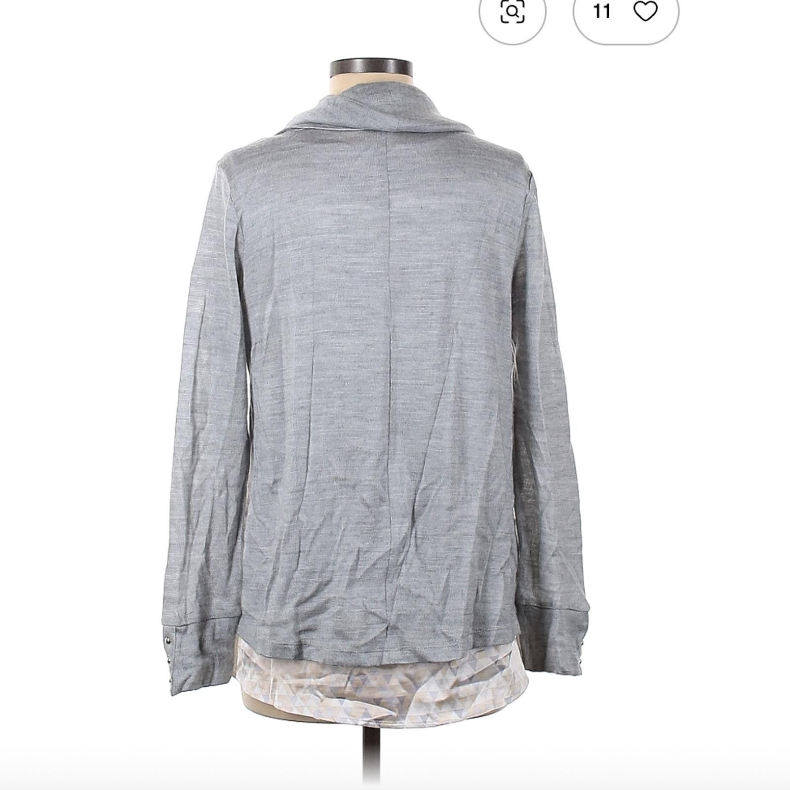 Other White House Black Market Gray Pullover Sweater Size M Size M / US 6-8 / IT 42-44 - 2 Thumbnail