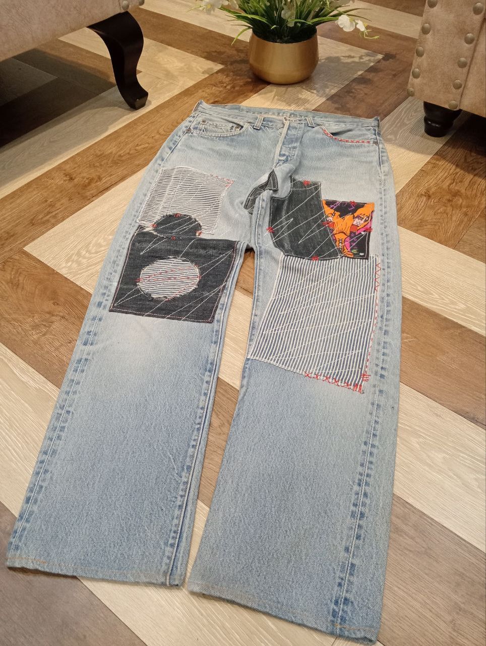Levi's Vintage Clothing RARE LEVI'S VINTAGE 501 SELVEDGE CUSTOM BLUE DENIM JEANS Size US 34 / EU 50 - 3 Thumbnail