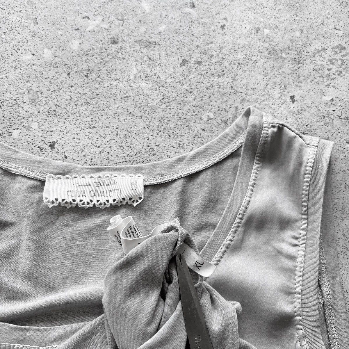 Elisa Cavaletti Elisa Cavaletti Sono Italiano Gray Sleeveless Tank Top Size XL / US 12-14 / IT 48-50 - 5 Thumbnail