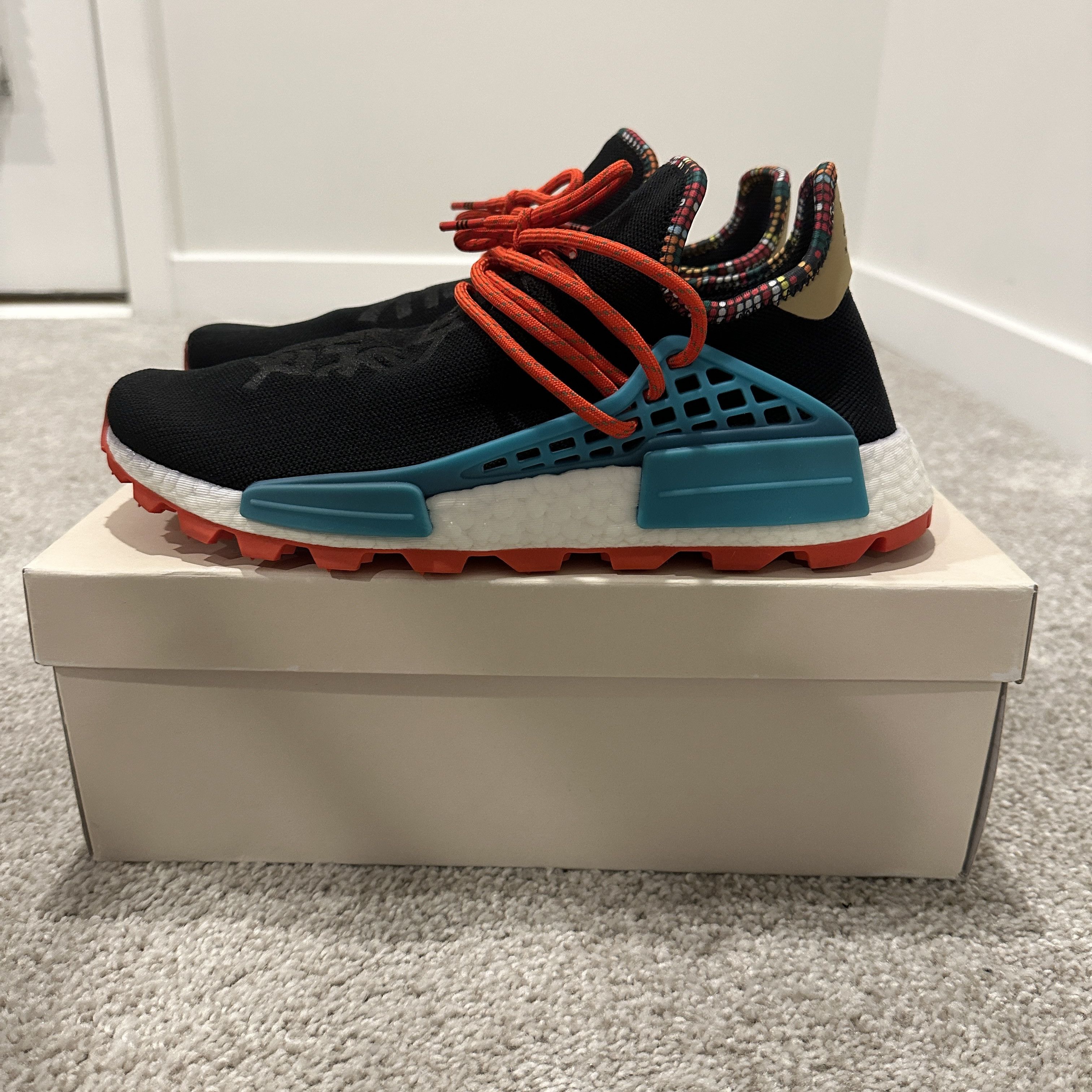 Adidas × Pharrell Adidas NMD Human Race Pharrell "Inspiration Pack" Black Size US 9.5 / EU 42-43 - 1 Thumbnail