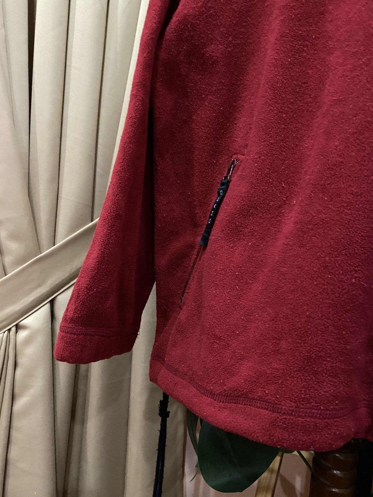 Chaps Ralph Lauren Vintage CHAPS Ralph Lauren Red Fleece Pullover Jacket Size US L / EU 52-54 / 3 - 5 Thumbnail