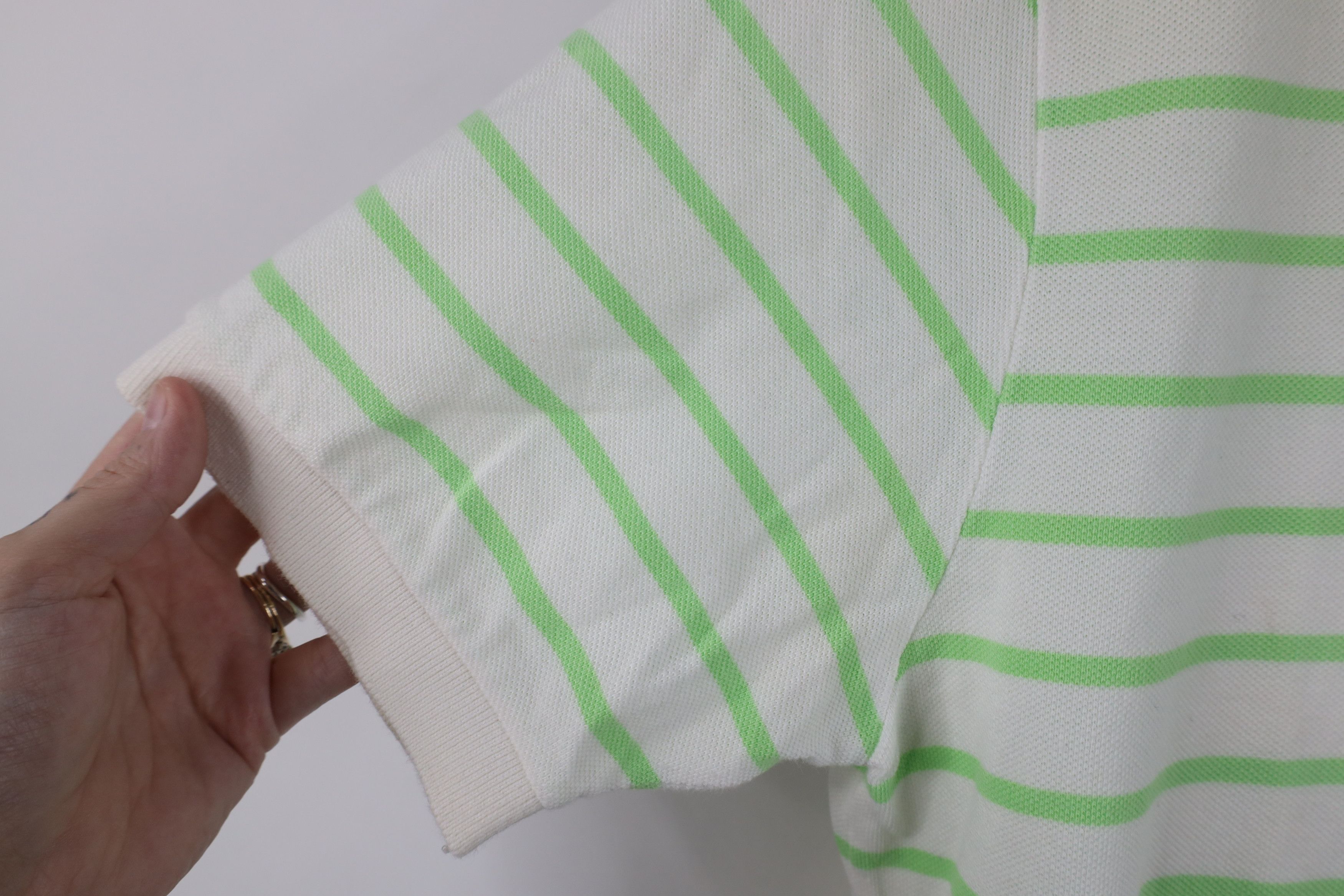 Ralph Lauren Vintage Ralph Lauren Cotton Striped Golf Polo Shirt White Size US M / EU 48-50 / 2 - 6 Thumbnail