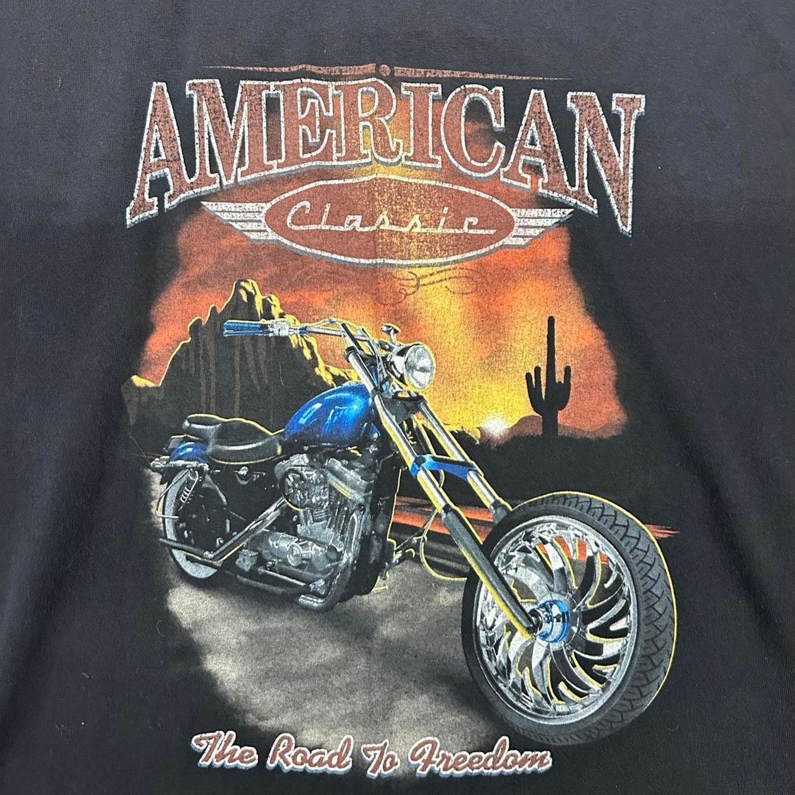 Other Black vintage/y2k biker American classic tee Size US XL / EU 56 / 4 - 2 Thumbnail
