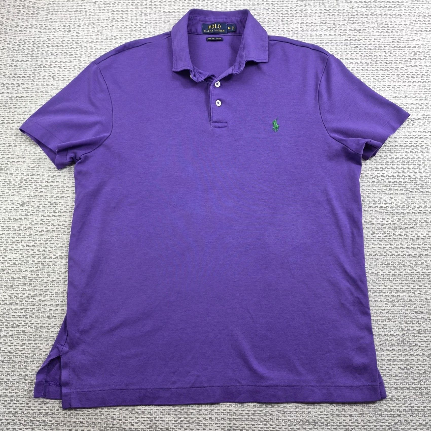 Polo Ralph Lauren Polo Ralph Lauren Polo Shirt Mens Medium Purple Polo Shirt Polo Ralph Lauren Pima Soft Touch Jersey Knit Regular Short Sleeve Size US M / EU 48-50 / 2 - 2 Thumbnail