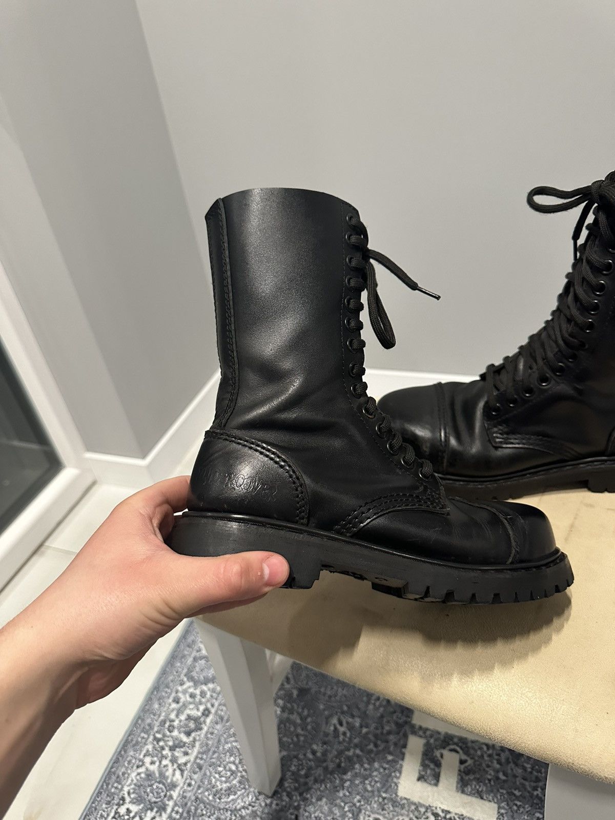 Undercover Undercover Avant Garde Vintage Leather Boots Steel Toe Size US 5 / EU 37 - 2 Thumbnail