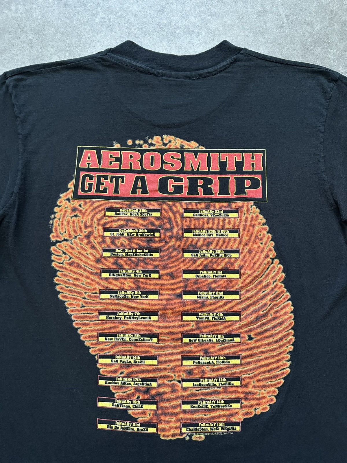Band Tees Vintage Aerosmith Band Shirt 90s Get A Grip Tour Punk Skull Size US L / EU 52-54 / 3 - 8 Thumbnail