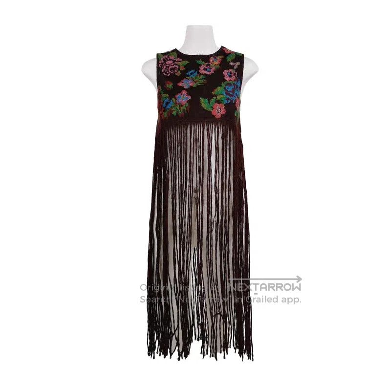 Valentino Valentino Floral fringed top Size S / US 4 / IT 40 - 1 Thumbnail