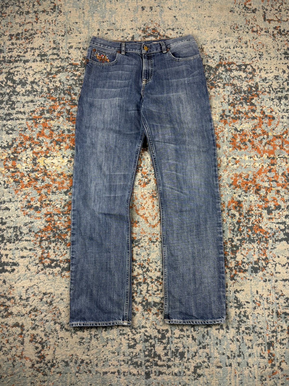 Polo Ralph Lauren Vintage Y2K Polo Ralph Lauren slim fit washed denim jeans Size US 29 - 2 Thumbnail