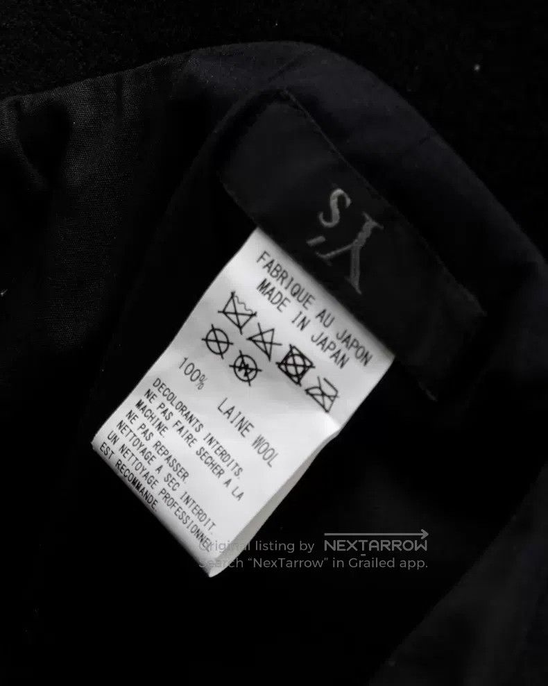 Yohji Yamamoto Yohji Yamamoto White line pleated wool hat Size ONE SIZE - 9 Thumbnail