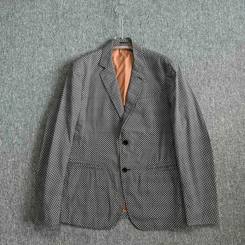 Alexander McQueen Alexander McQueen Men's Black Patterned Jacket 0089 Size US XL / EU 56 / 4 - 1 Thumbnail