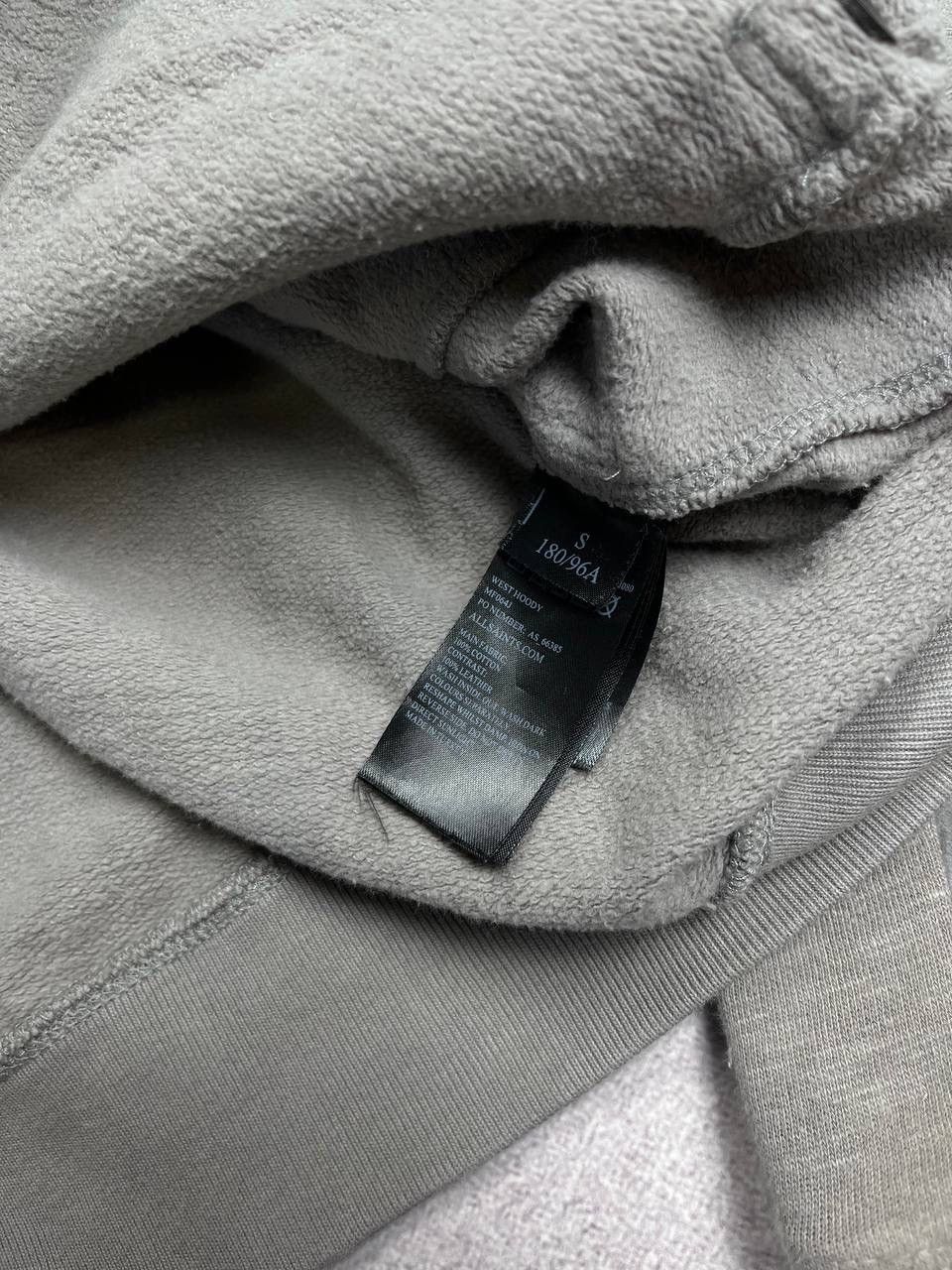Allsaints × Vintage Vintage Allsaints MF064J West Hoody Zip Hoodie S Size US S / EU 44-46 / 1 - 6 Thumbnail