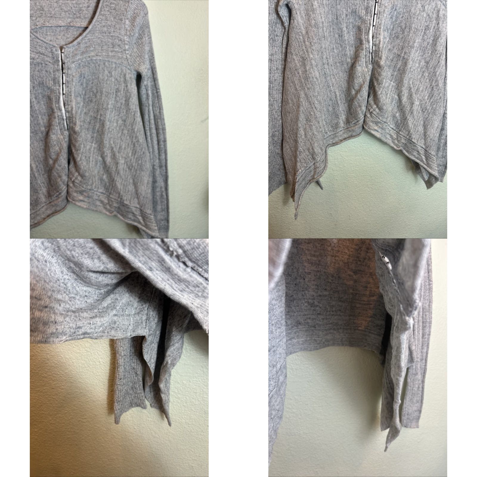 Free People Free People Women’s Small Gray Long Sleeve Full Clasp Gray Sweatshirt Size S / US 4 / IT 40 - 8 Thumbnail
