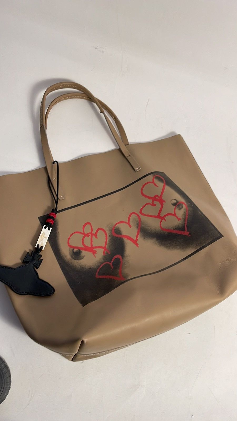 Vivienne Westwood Vivienne Westwood TITS ARTWORK NATURAL LEATHER TOTE NWT Size ONE SIZE - 6 Thumbnail