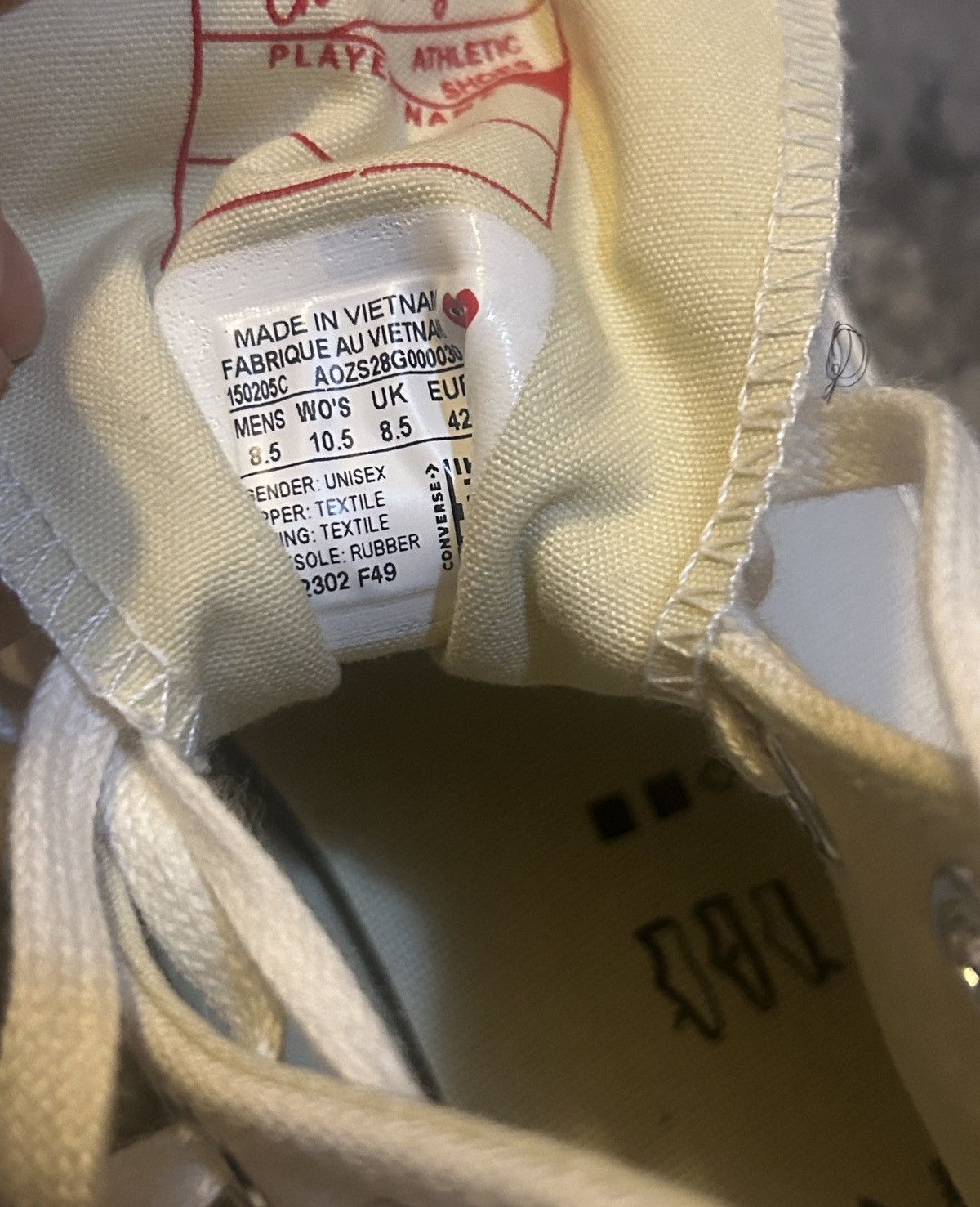Comme des Garcons PLAY CONVERSE X COMME DES GARÇONS PLAY Chuck 70 printed Sneaker Size US 8.5 / EU 41-42 - 5 Thumbnail