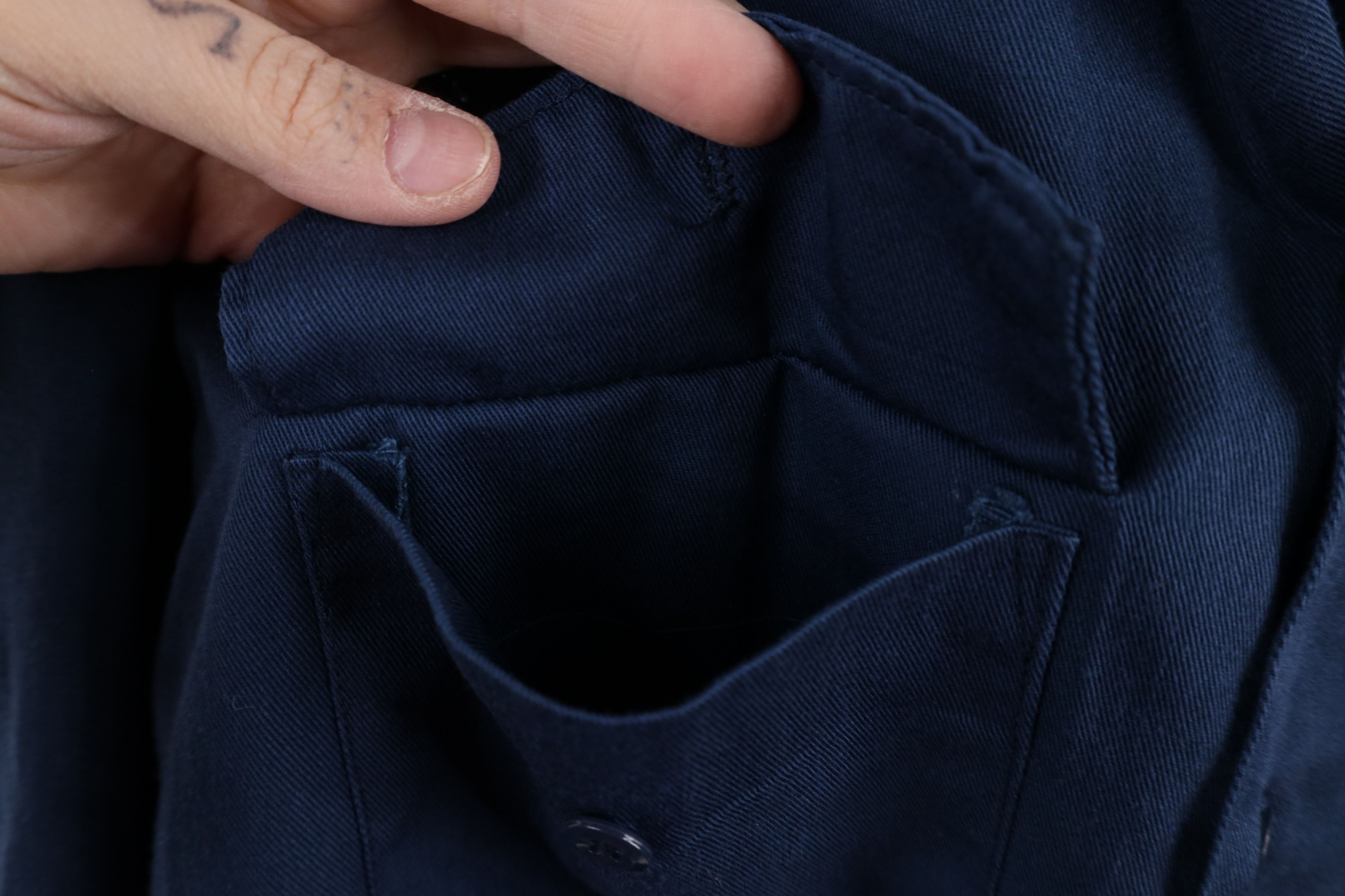 Dickies × Vintage Vintage 90s Dickies Workwear Mechanic Button Shirt Blue USA Size US M / EU 48-50 / 2 - 6 Thumbnail
