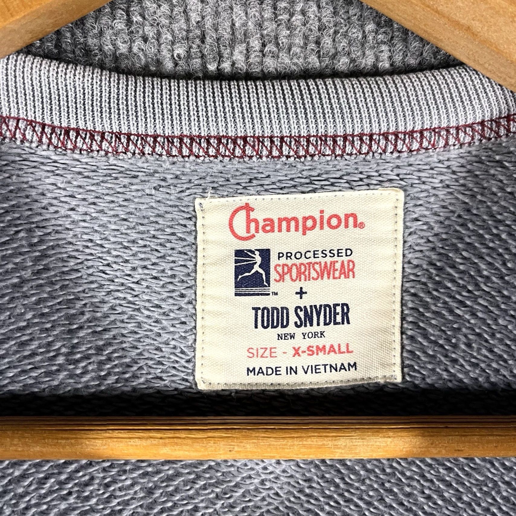 Champion Champion Men's Todd Snyder Pullover Sweatshirt Long Sleeve Gray Size XS Size US XS / EU 42 / 0 - 3 Thumbnail