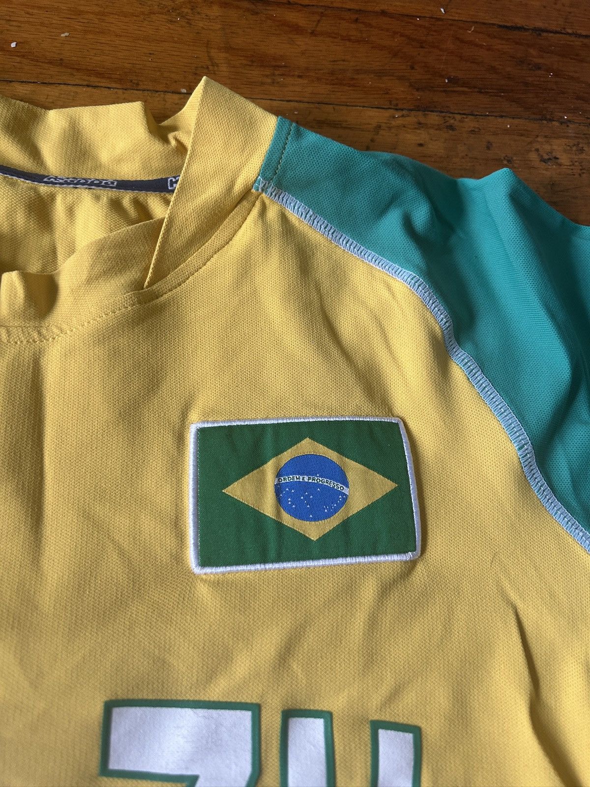 Kappa Kappa Brazil jersey Size US L / EU 52-54 / 3 - 3 Thumbnail