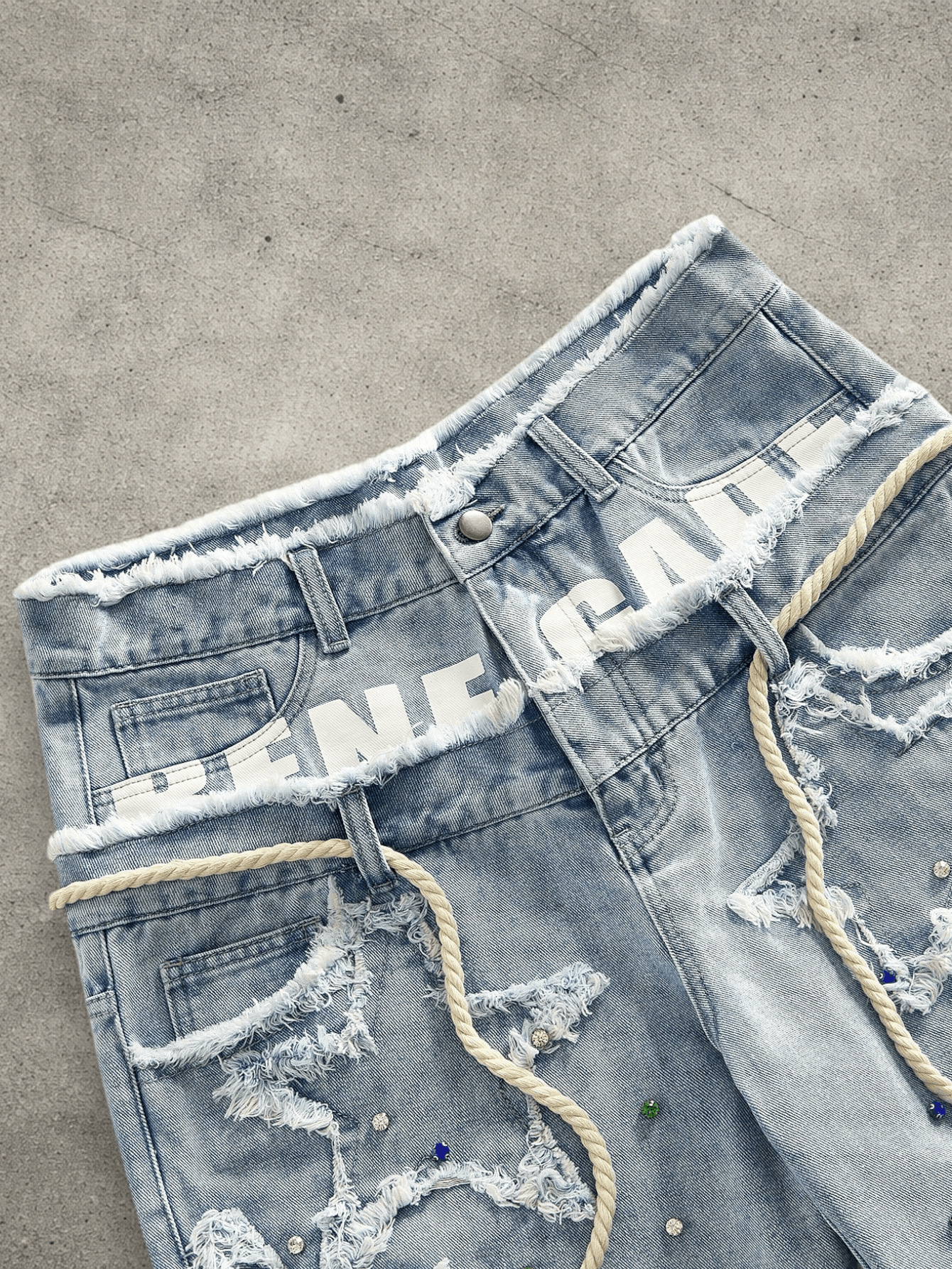 Jean Distressed Star shorts Size US 32 / EU 48 - 3 Thumbnail