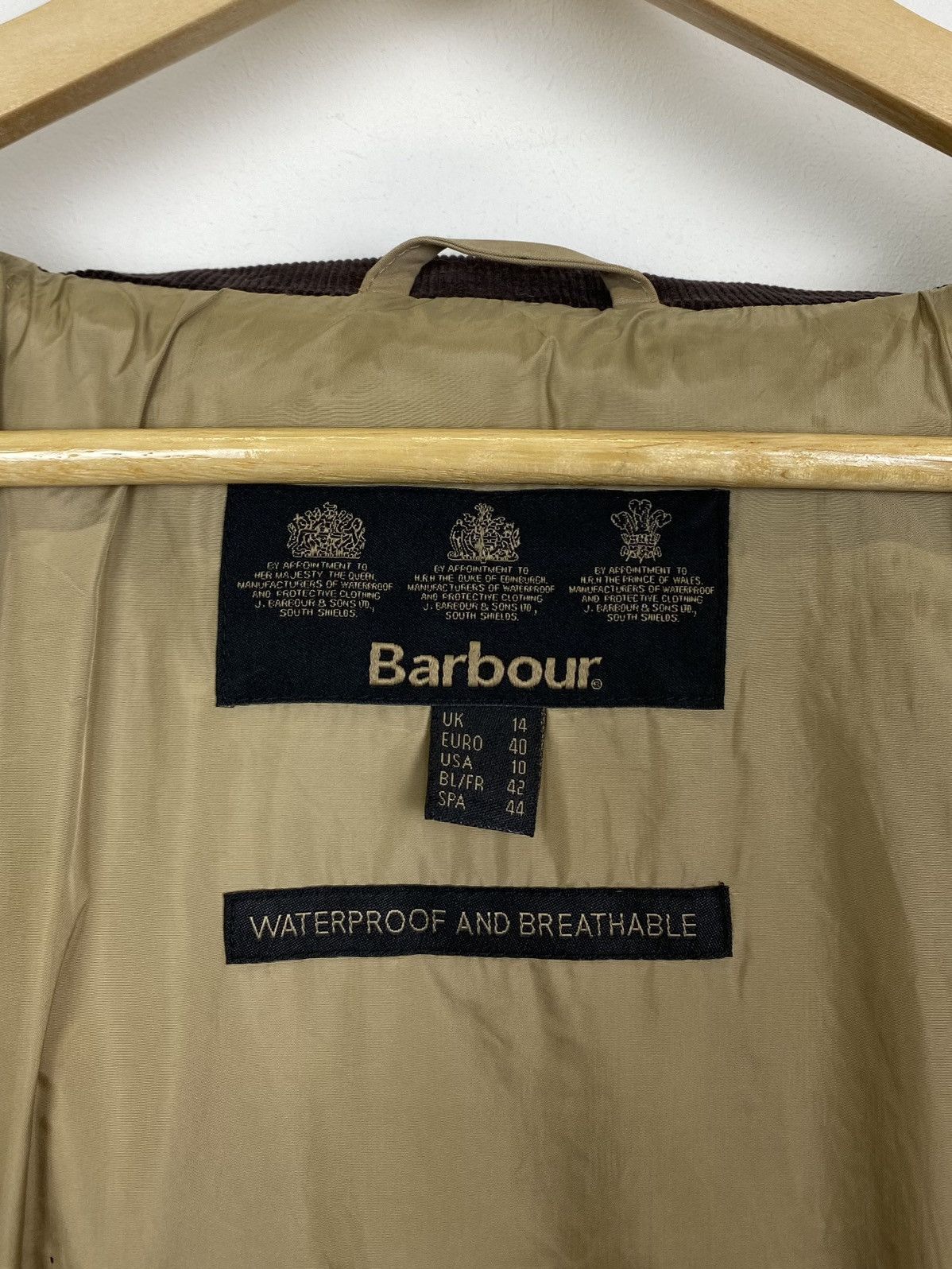 Barbour Vintage Barbour Broadstone Full Zip Jacket Ladies Size 14 Size L / US 10 / IT 46 - 9 Thumbnail