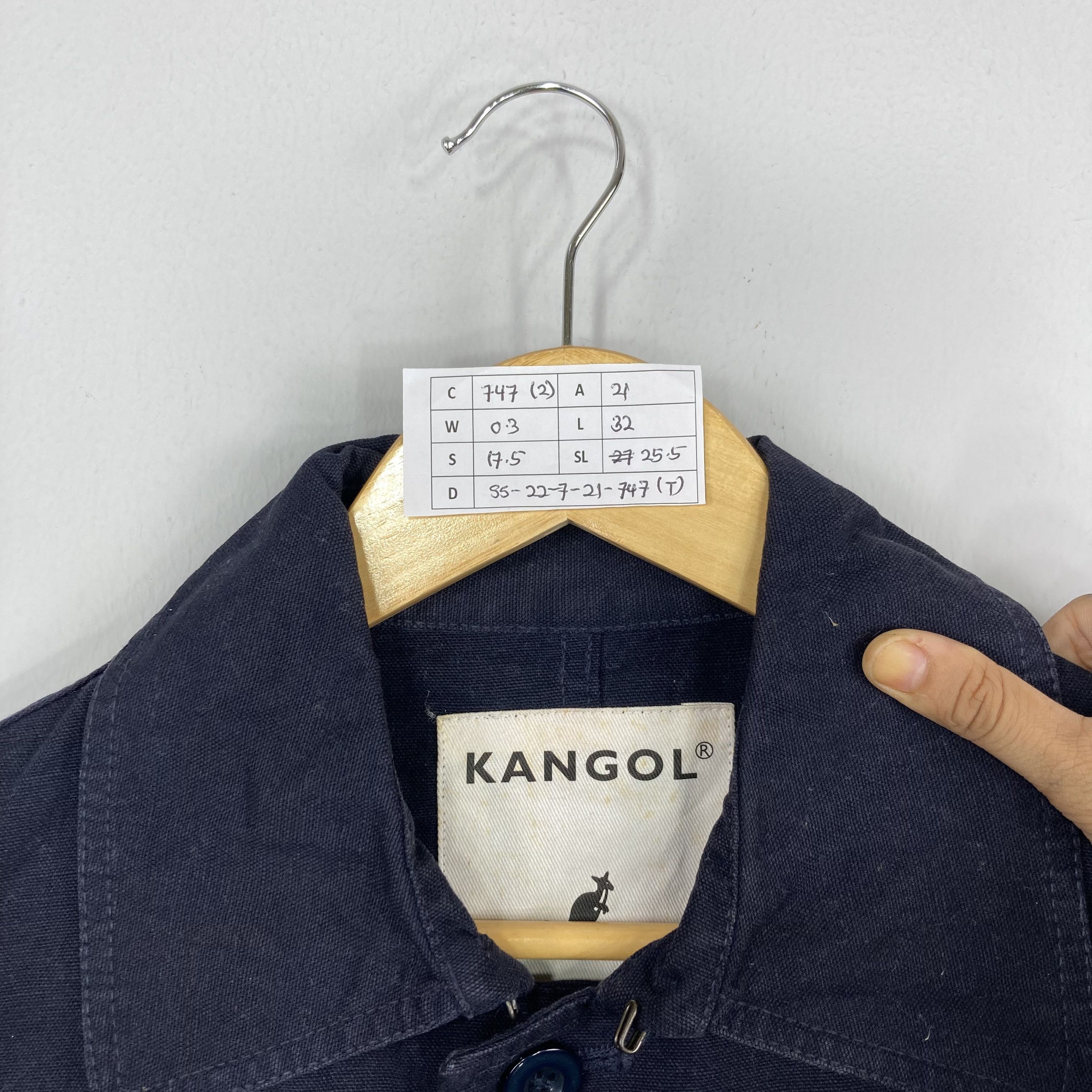 Kangol Vintage KANGOL Denim Chore Jacket Button Up Size US M / EU 48-50 / 2 - 6 Thumbnail