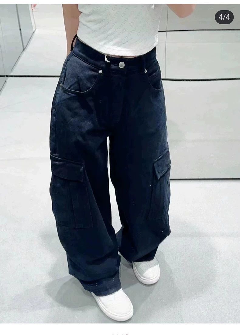 Alexander Wang Alexander Wang Black Wide-Leg Jeans- Size 23" - 1 Thumbnail