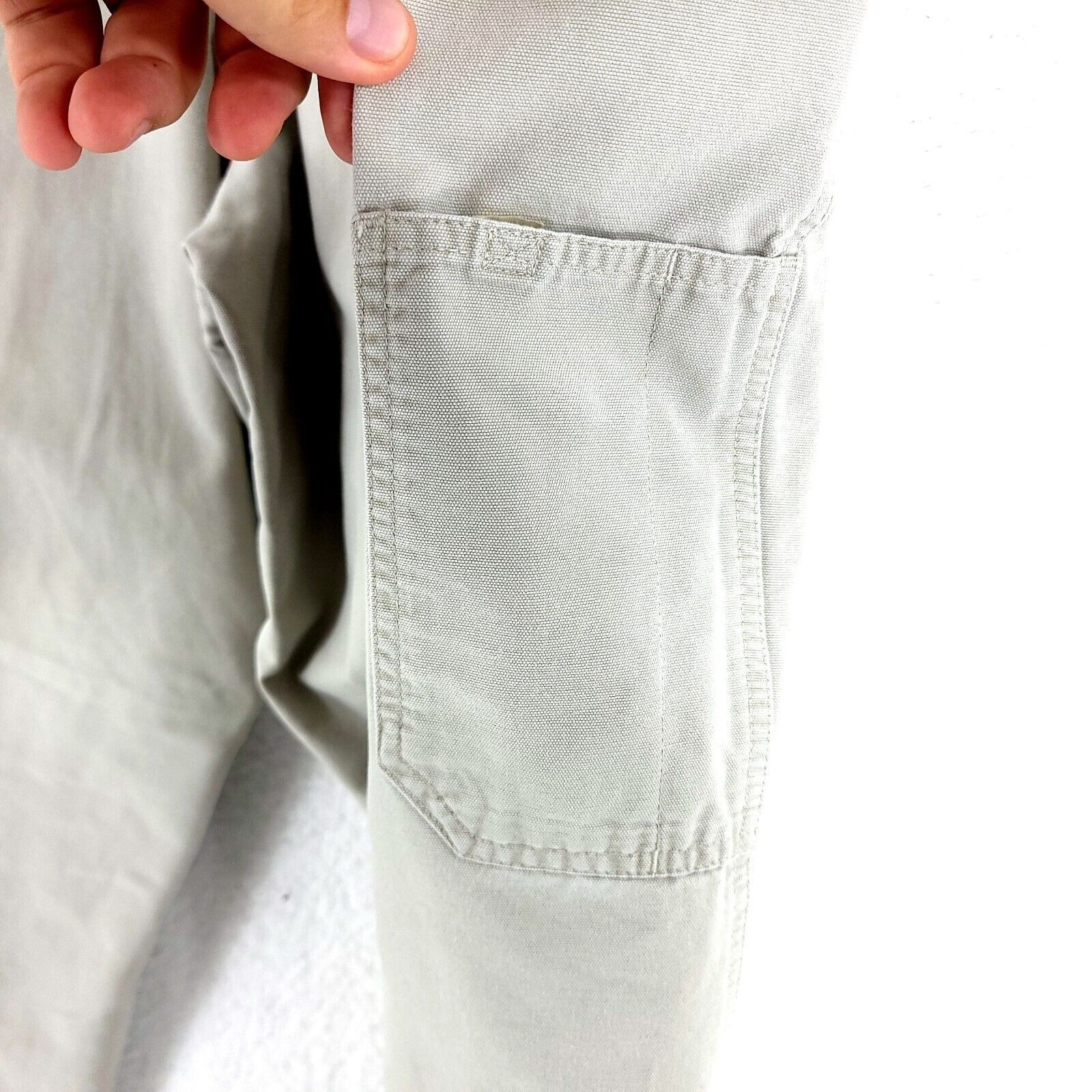 Columbia Columbia Cream Cotton Cargo Pocket High Rise Chino Pants 38/ Size US 34 / EU 50 - 3 Thumbnail