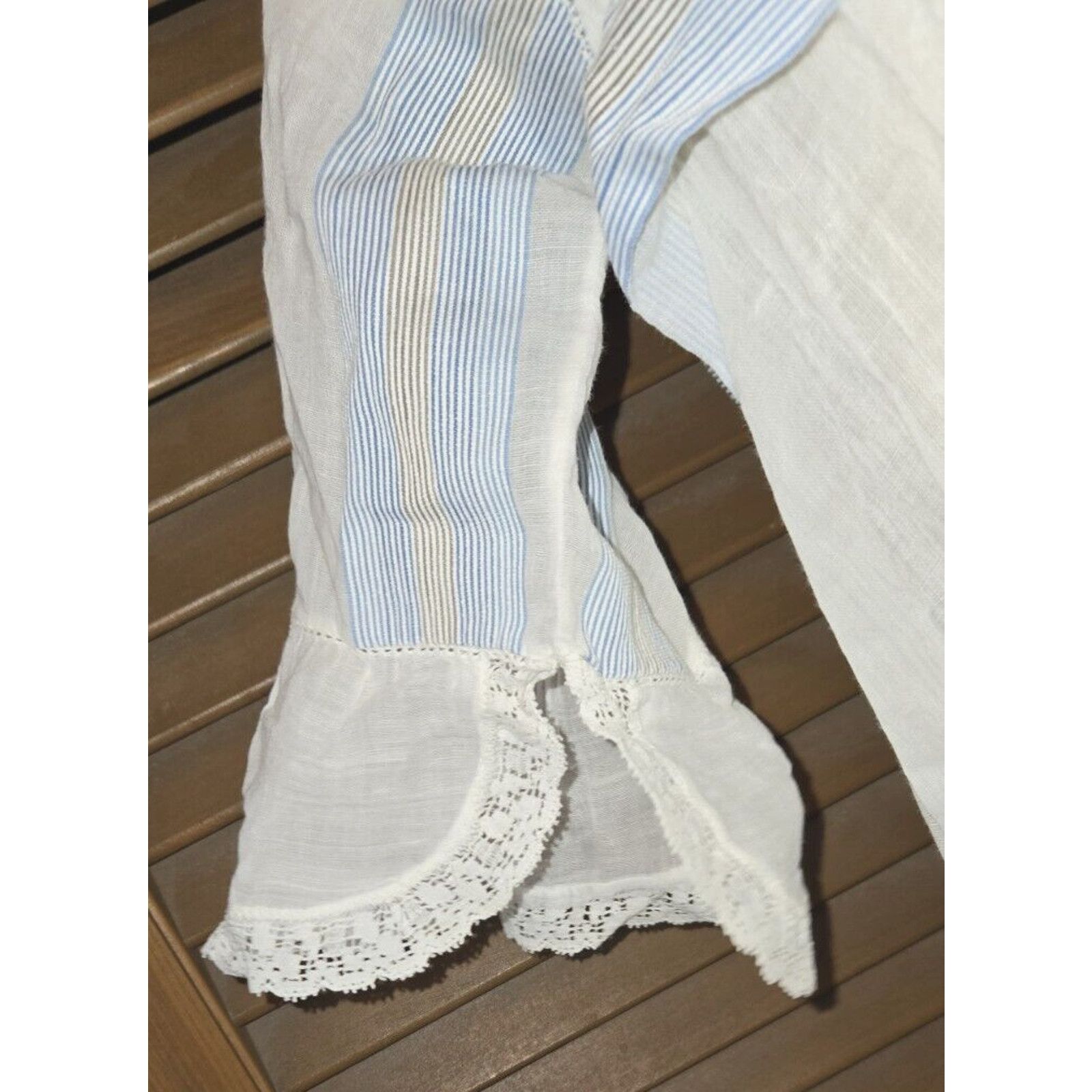 Other Antique Victorian Edwardian Embroidered Stripe Sailor Dress Size S / US 4 / IT 40 - 7 Thumbnail