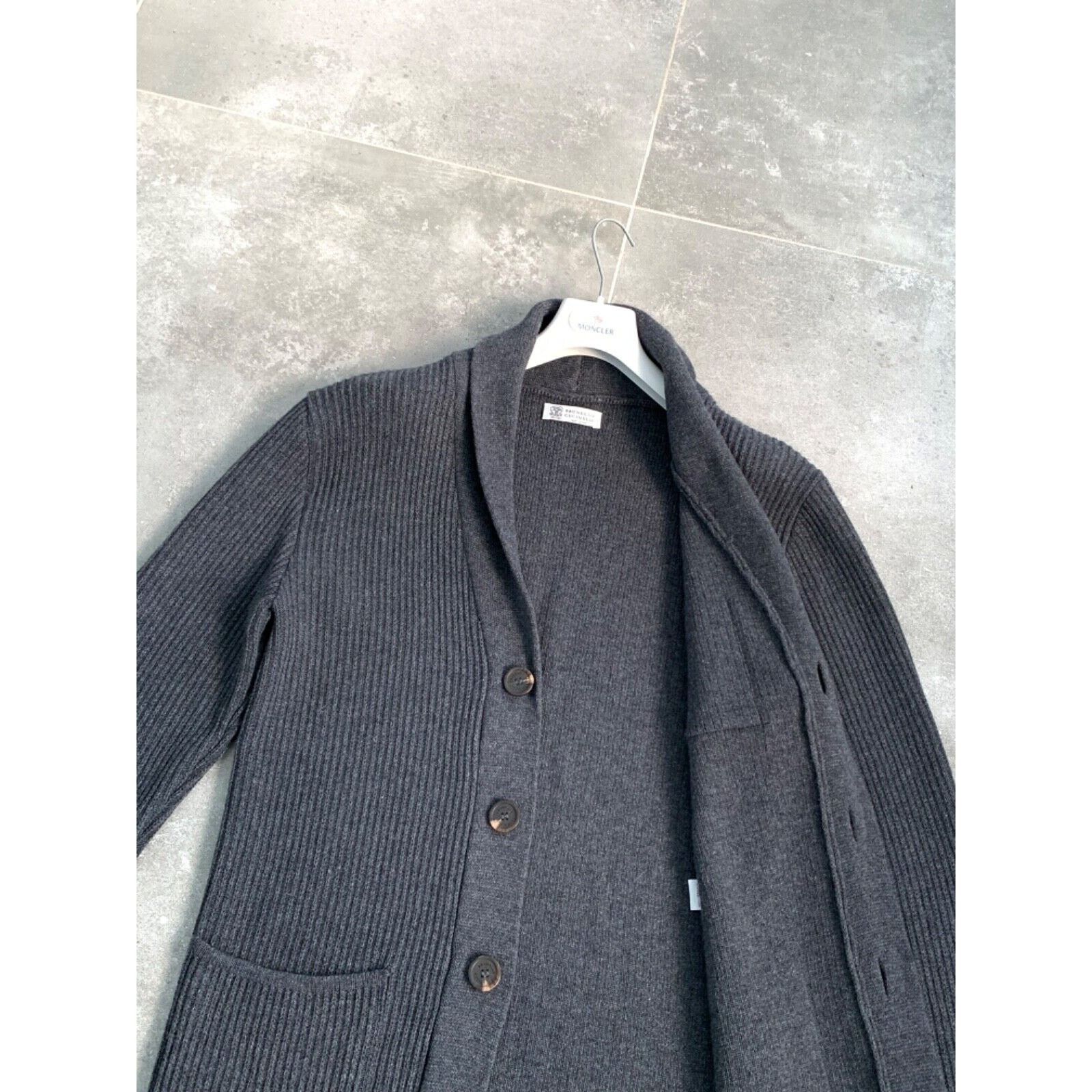 Brunello Cucinelli BRUNELLO CUCINELLI Men's Knitt Long Wool Sweater SZ L EU 50 Size US L / EU 52-54 / 3 - 19 Thumbnail