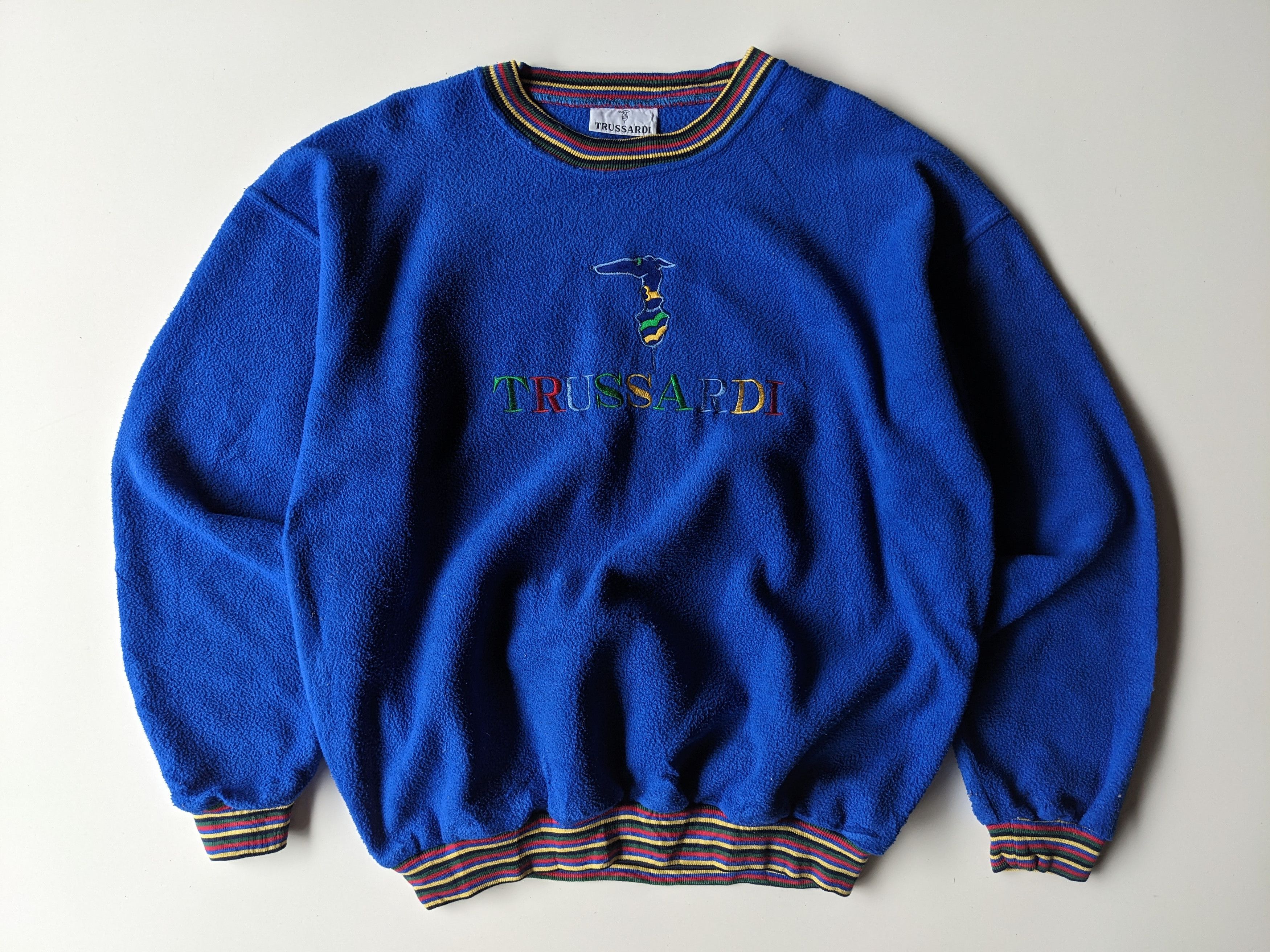 Vintage Trussardi embellish multicolor sweatshirt