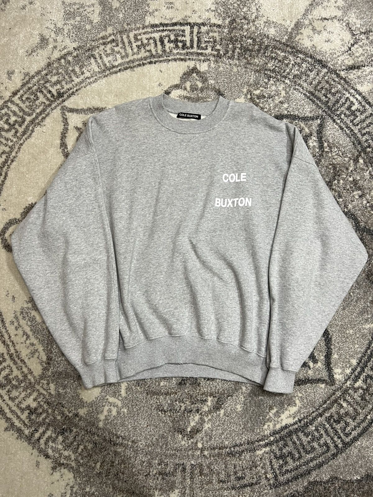 Cole Buxton Cole Buxton distressed crewneck sweater gray rare Size US S / EU 44-46 / 1 - 1 Thumbnail