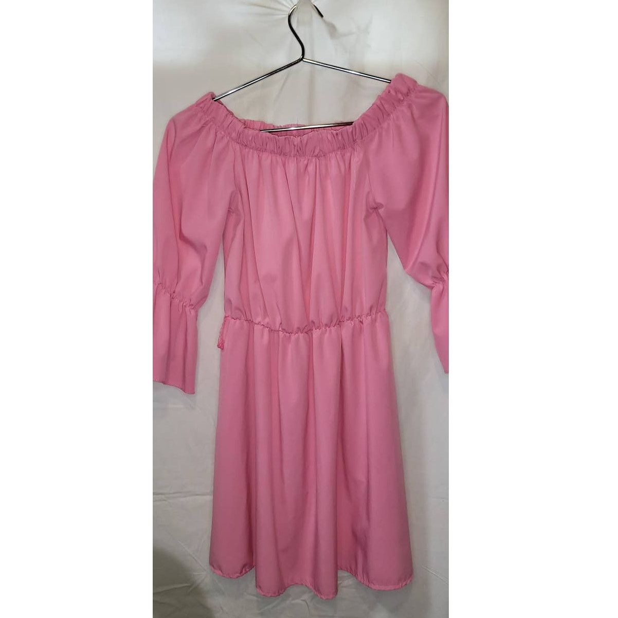 Other Pink Off Shoulder Tunic Top 3/4 Bell Sleeve Large Size L / US 10 / IT 46 - 1 Thumbnail