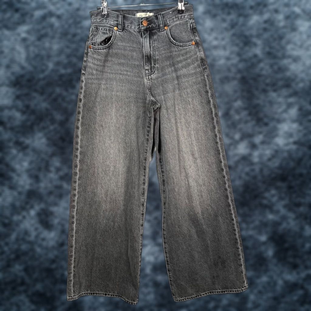 Madewell Madewell Womens Size 24 Superwide Leg Gray Denim Jeans Shirt? Size 42" / US 20 - 1 Thumbnail