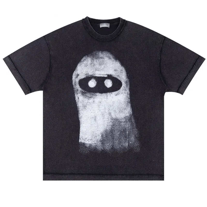 Japanese Brand Bold Stitching Vintage Ghost Design Tees Size US L / EU 52-54 / 3 - 1 Thumbnail