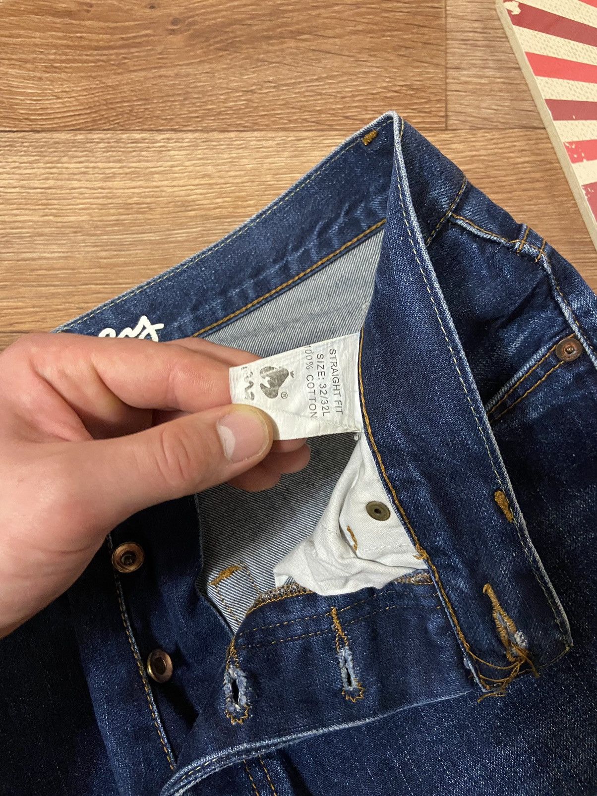 Other Vintage Money One Dollar 💵 Denim Jeans Size US 32 / EU 48 - 6 Thumbnail