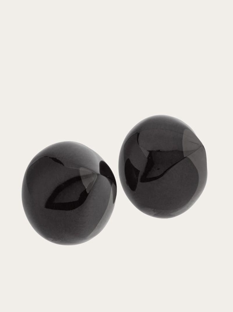 Salvatore Ferragamo o1y0426 Size : OS / Earrings in Black Size ONE SIZE - 2 Thumbnail