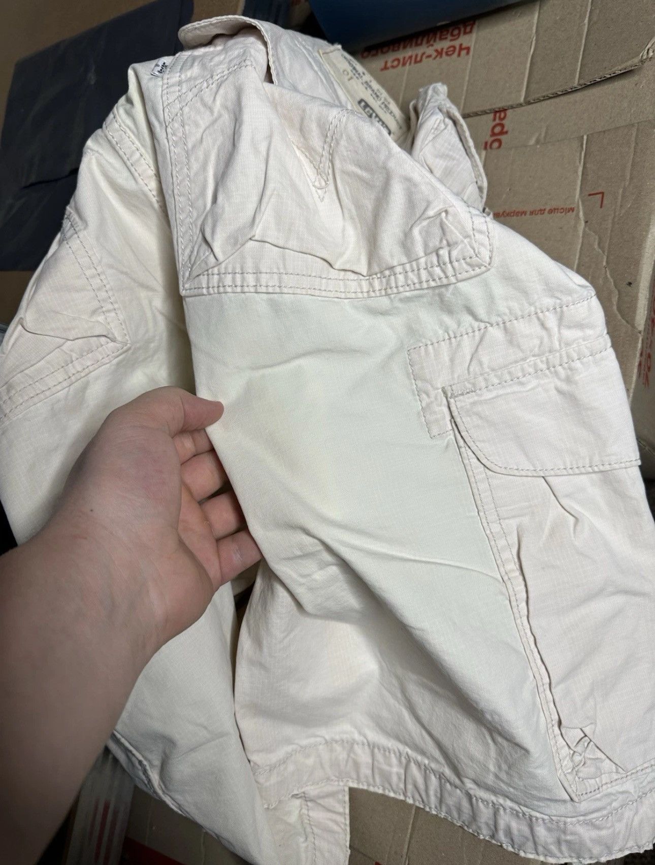Levi's Levi’s Vintage TRASHED Cargo Aviation Shorts Size US 34 / EU 50 - 22 Thumbnail