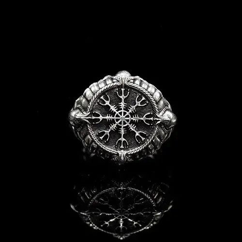 Other 925 Silver Plated Adjustable Lucky Rune Ring for Men Women Size ONE SIZE - 2 Thumbnail