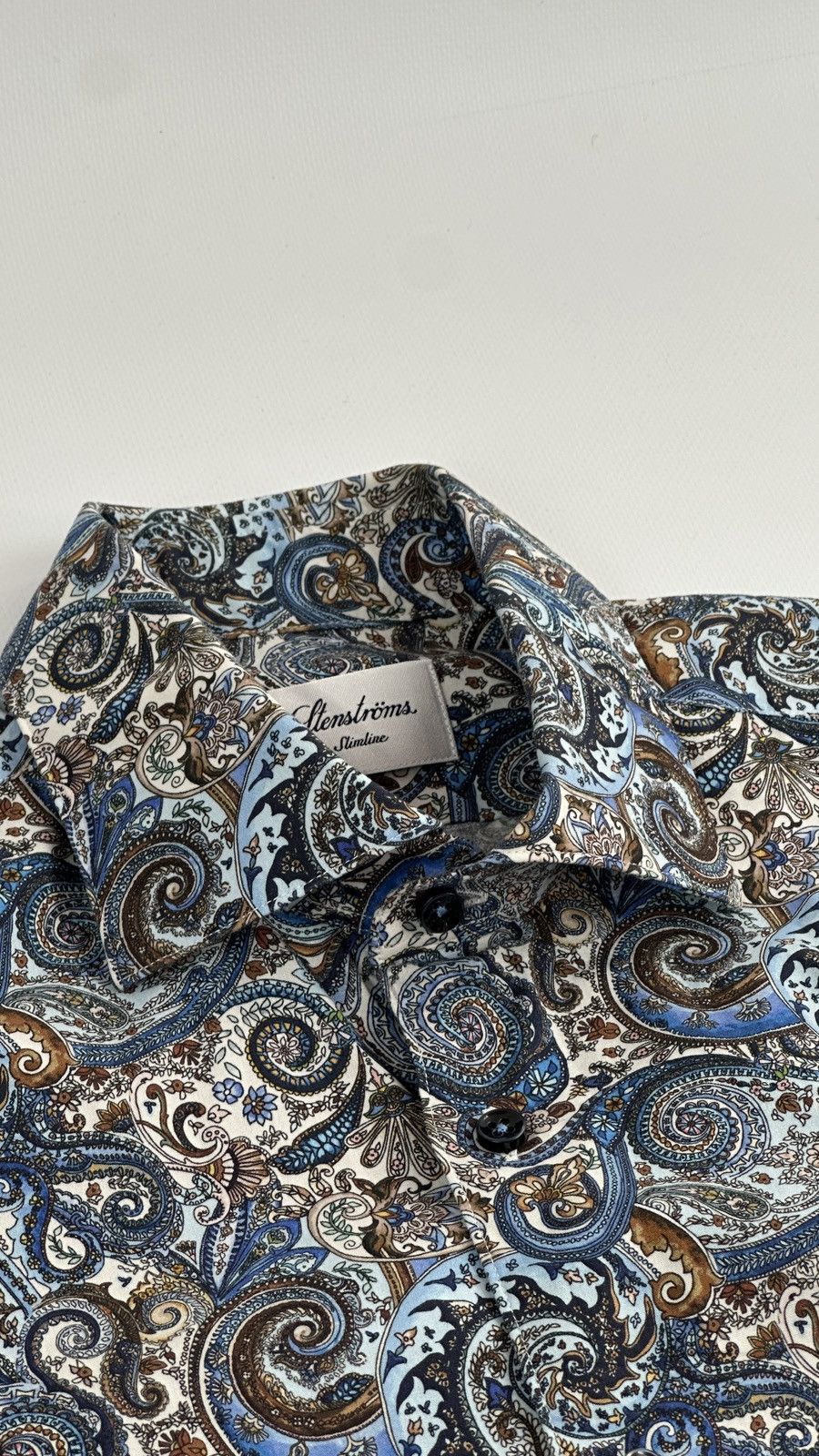 Strenstroms Stenstroms Paisley Dress Button Up Shir Size 38S - 5 Thumbnail