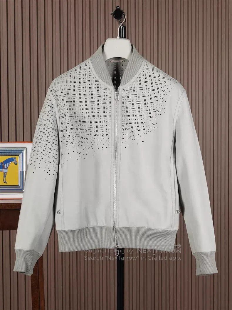 Hermes Hermes Men's Mesh Leather Jacket Size US M / EU 48-50 / 2 - 1 Thumbnail