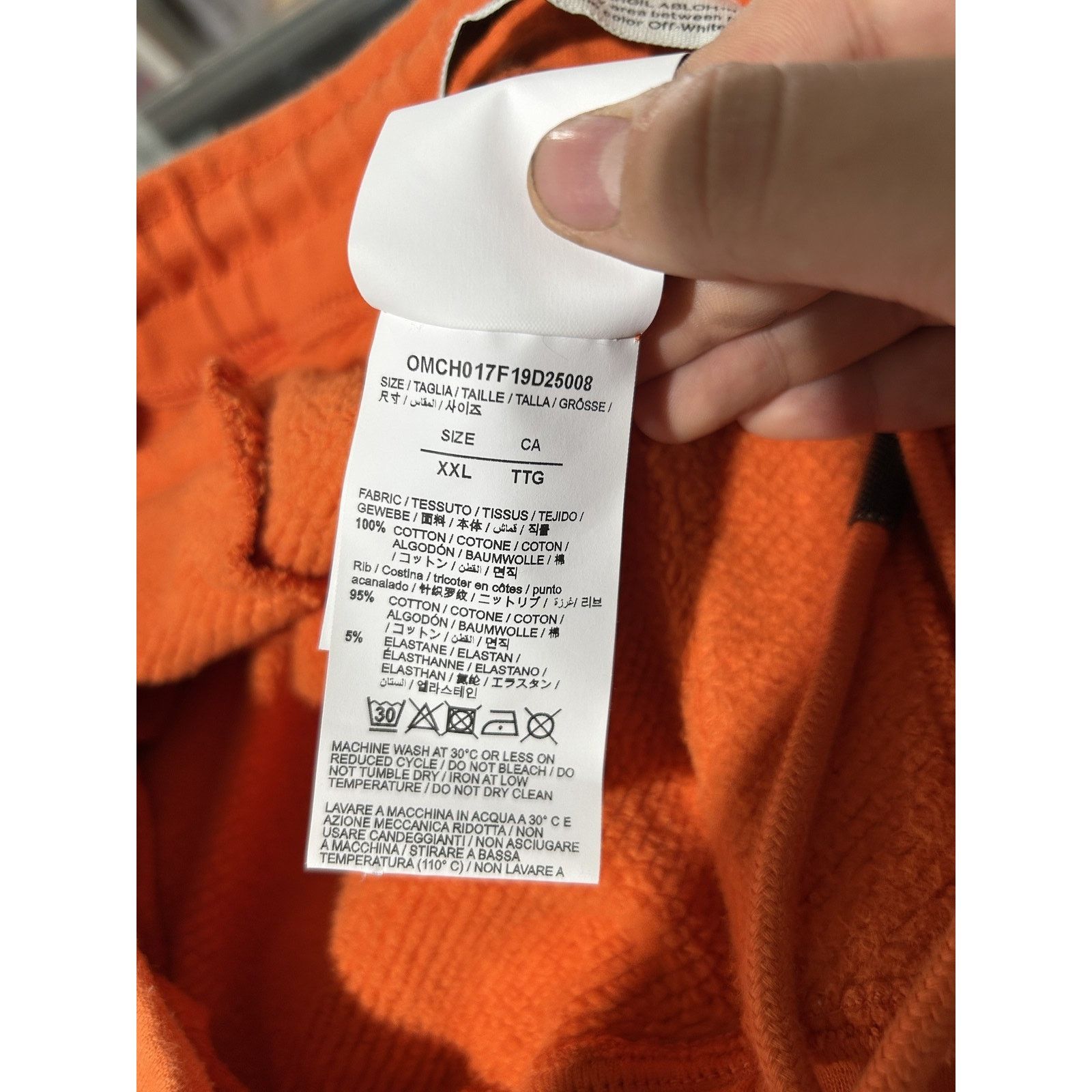 Off-White OFF-WHITE COMBAT ORANGE TRACK SWEATPANTS SIZE XXL PREOWNED Size US 38 / EU 54 - 9 Thumbnail