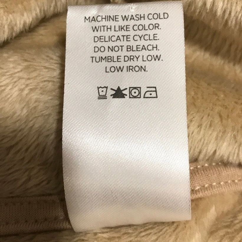 Other Member’s Mark Beige Plush Hoodie Long Sleeve Sweatshirt XL Size XL / US 12-14 / IT 48-50 - 4 Thumbnail