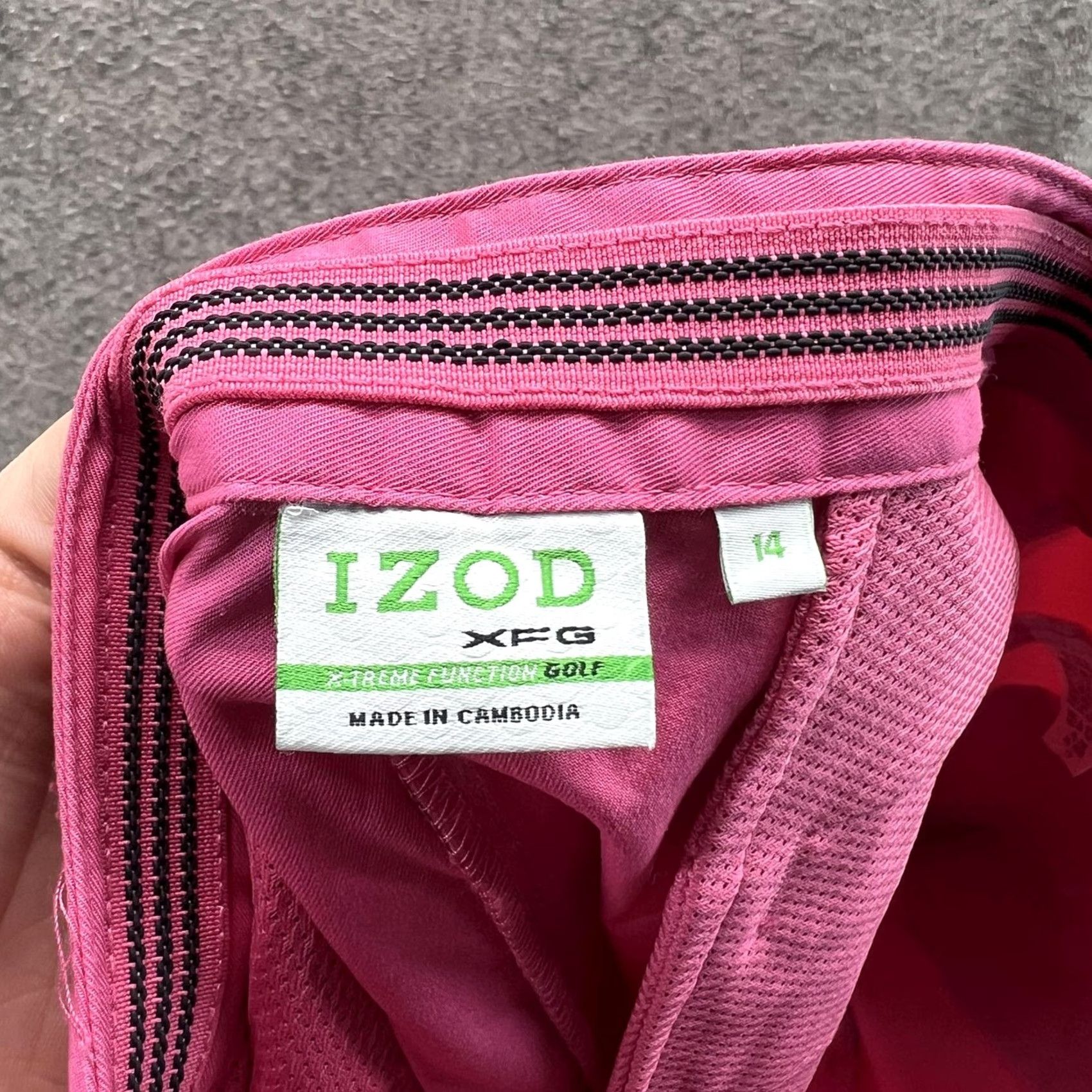 Izod Izod XFG Shorts Womens 14 Pink Golf Chino Stretch Flat Front Pockets Casual Size 36" / US 14 / IT 50 - 3 Thumbnail
