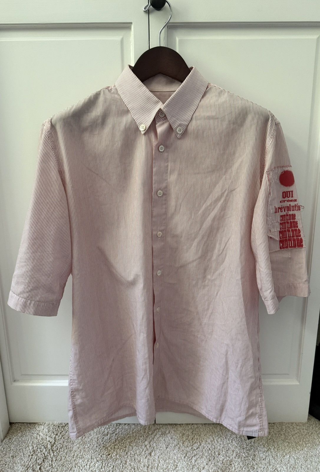 Raf Simons SS02 Distressed Camp Patch Shirt Size US M / EU 48-50 / 2 - 1 Thumbnail