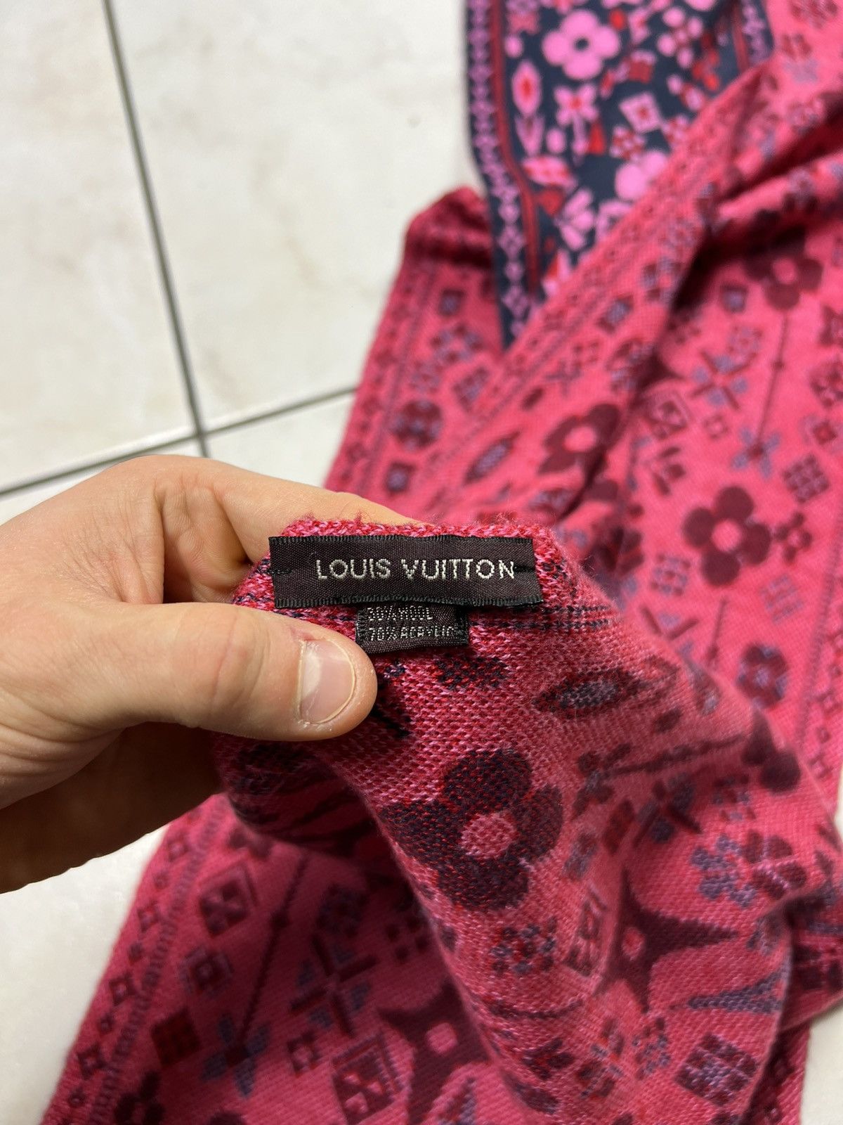 Louis Vuitton Vintage Louis Vuitton set hat+scarf floral monogram luxury Size ONE SIZE - 10 Thumbnail