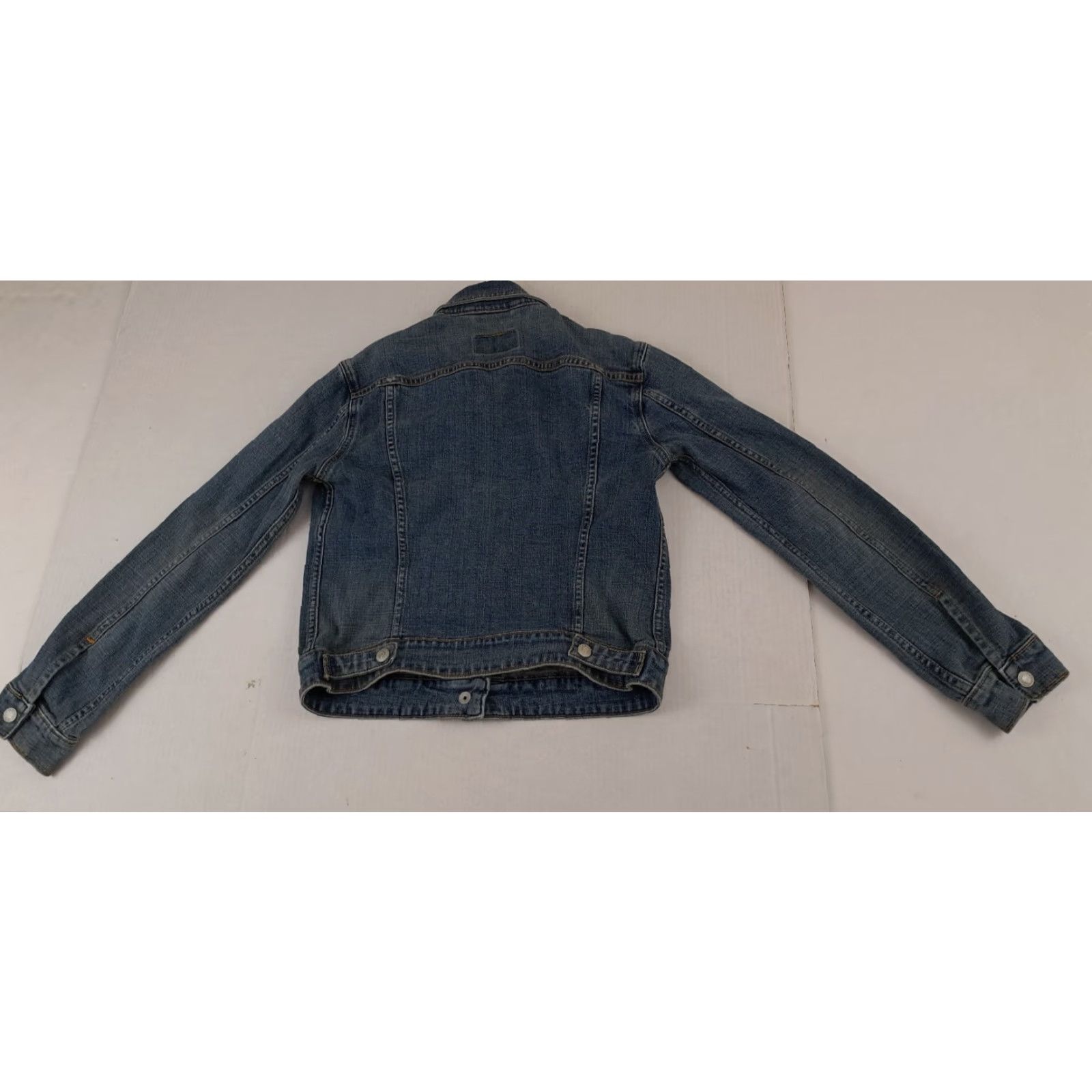Levi's VINTAGE Levi's Jacket Woman S Blue Denim 90s Trucker Button Full Metal Button Regular Fit Long Sleeve Casual Women Size 28" / US 6 / IT 42 - 5 Thumbnail